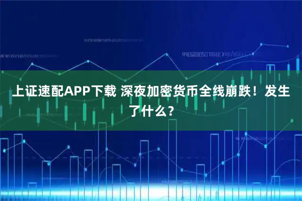 上证速配APP下载 深夜加密货币全线崩跌！发生了什么？